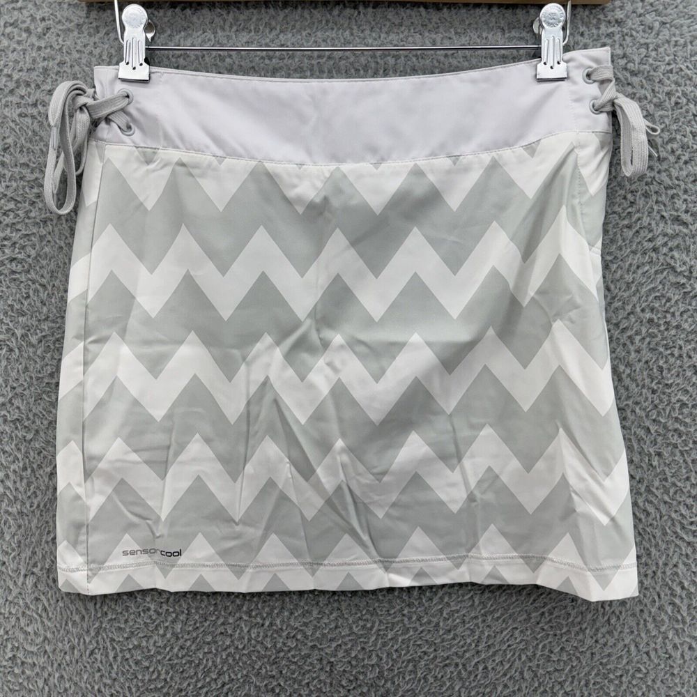 Ping Golf Skirt Skort‎ White Gray Chevron Sensorcool Women S Drawstring Sides